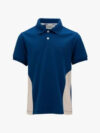 Men's polo shirt with short sleeves and printed collar
