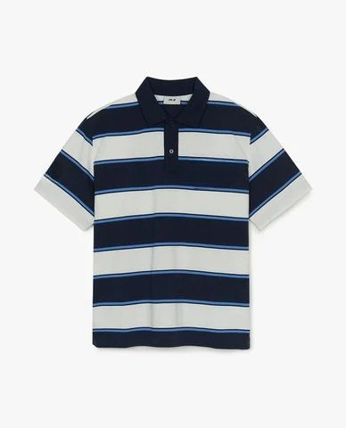 Varsity Stripe Overfit unisex polo shirt