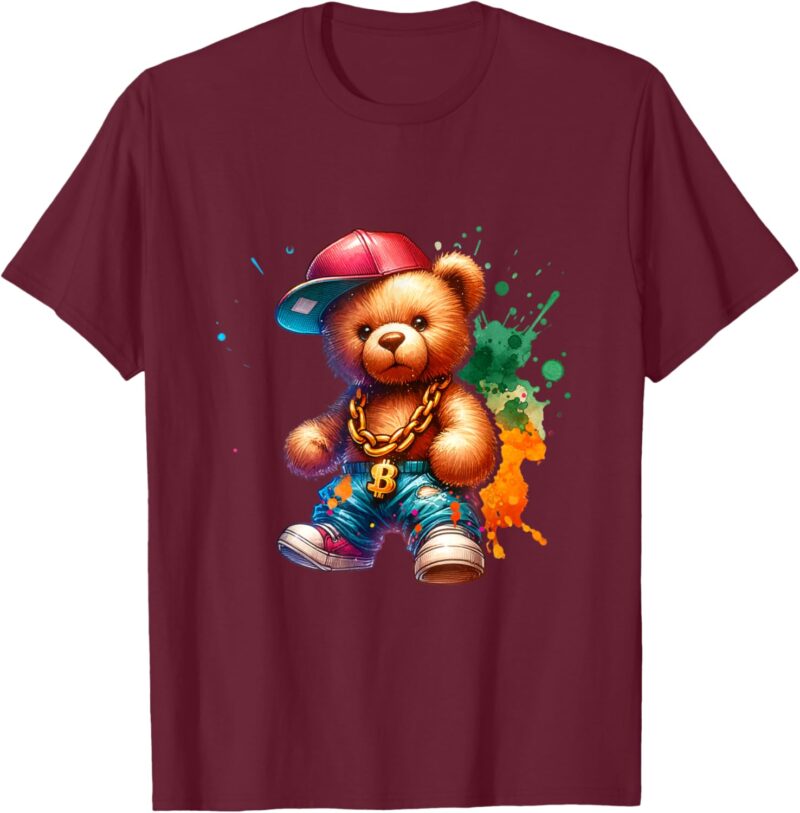 Minimal Beast - Rainbow Hip Hop Bear T-shirt