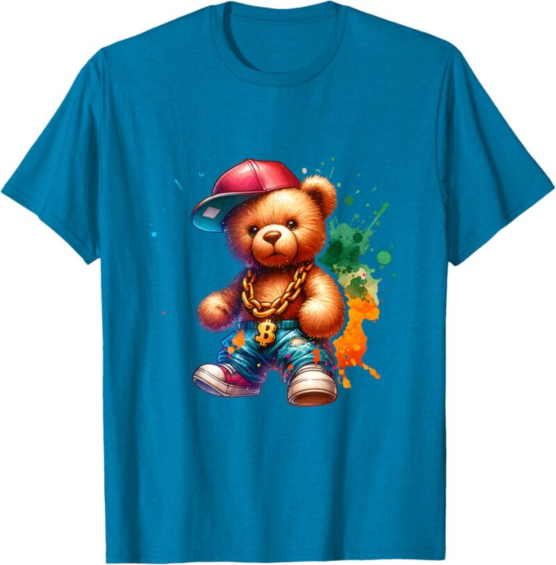 Minimal Beast - Rainbow Hip Hop Bear T-shirt - Image 9